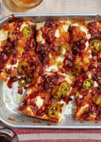 Hawaiian Pizza With Barbecue Sauce and Beef Bacon Recipe ... image