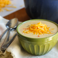 Gluten Free Cheddar Cheese Soup with Ham Recipe - Food F… image