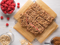Healthy Raspberry Oatmeal Breakfast Bars Recipe | Drisco… image