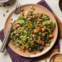 Winter Kale & Quinoa Salad with Avocado Recipe | EatingWell image