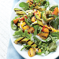 Grilled Peach-and-Avocado Salad Recipe | MyRecipes image