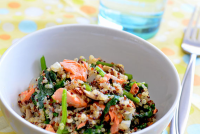 Quinoa Pilaf With Salmon, Spinach and Mushrooms Recip… image