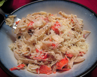 Garlicky Crab With Pasta Recipe - Food.com image
