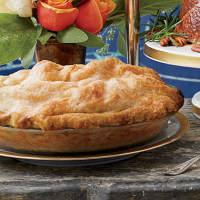Apple, Pear, and Cranberry Pie Recipe | MyRecipes image