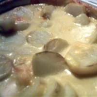 Easy Cheddar Cheese Potato Bake Recipe | Allrecipes image