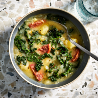 Chorizo, Potato & Kale Soup Recipe | EatingWell image