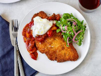 Chicken Cutlets with Burrata and Melted Baby Tomato Sauce ... image