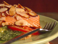 Salmon with Puff Pastry and Pesto Recipe | Giada De ... image