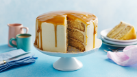 Salted caramel cake recipe - BBC Food image