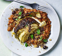 Italian-style roast cabbage wedges with tomato lentils ... image
