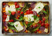 Sheet-Pan Baked Feta With Broccolini, Tomatoes and Lemon ... image