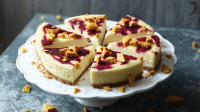 Blackberry cheesecake recipe - BBC Food image