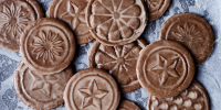 Soft Gingerbread Tile Cookies with Rum Butter Glaze Recipe ... image