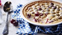 Cherry clafoutis recipe - BBC Food image