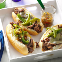 Slow-Cooker Italian Beef Sandwiches Recipe: How to Make It image
