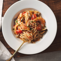 Spaghetti with Mussels, Clams and Shrimp Recipe - Marcia ... image