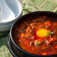 Korean Soft Tofu Stew (Soon Du Bu Jigae) Recipe | Allrecipes image