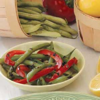 Green Beans with Red Peppers Recipe: How to Make It image