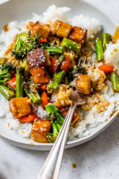 Tofu Stir Fry with Vegetables in a Soy Sesame Sauce ... image