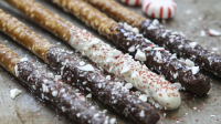 Chocolate Dipped Pretzel Sticks | McCormick image