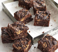 Peanut butter brownies recipe | BBC Good Food image