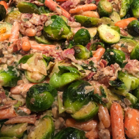 Brussels Sprouts in a Sherry Bacon Cream Sauce Recipe ... image