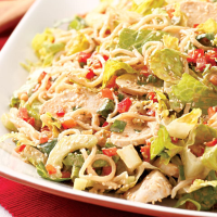 Sesame Chicken Cucumber Noodle Salad Recipe | EatingWell image