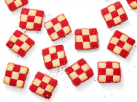 Red and White Checkerboard Cookies Recipe | Food Networ… image
