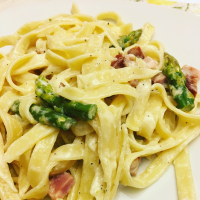 Ham and Asparagus Fettuccine Recipe | Allrecipes image