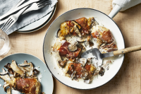 Chicken with Mushrooms, Prosciutto, and Cream Sauce Recipe ... image