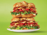 Deli Turkey-and-Bacon Croissant Sandwich | Hy-Vee image