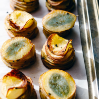 Crispy Potato Stacks with Fresh Sage Recipe | EatingWell image