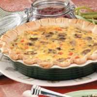 Quiche with Mushrooms Recipe: How to Make It image