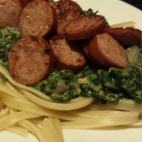 Pasta With Spinach Sauce Recipe | Allrecipes image