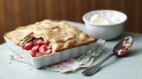 Rhubarb pie recipe - BBC Food image