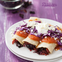 Hibiscus Flower Enchiladas | Love and Olive Oil image