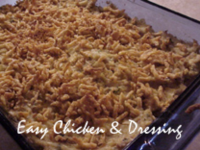 EASY CHICKEN AND DRESSING RECIPE RECIPES