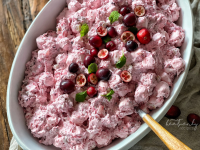 Cranberry Fluff Recipe - myheavenlyrecipes.com image