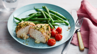 Stuffed chicken wrapped in bacon recipe - BBC Food image
