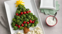 Christmas Tree Vegetable Platter Recipe - BettyCrocker.… image