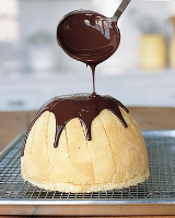 Chocolate Ganache Icing Recipe | Martha Stewart image