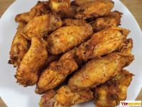 Crispy Curry Oven Baked Chicken Wings | YepRecipes.com image