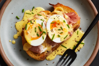 Eggs Benedict Toast Recipe | Food & Wine image