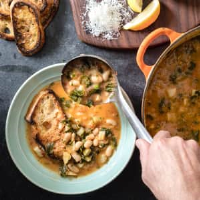 Tuscan White Bean and Escarole Soup (Acquacotta) | … image