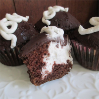 Cream Filled Chocolate Cupcakes Recipe | Allrecipes image