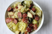 Steamed Cabbage & Smoked Sausage | Just A Pinch Recipes image