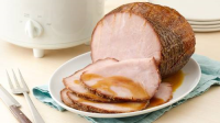 Slow-Cooker Maple-Brown Sugar Ham Recipe - Pillsbury.com image