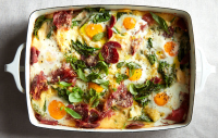 Cheesy Breakfast Egg and Polenta Casserole Recipe - NYT ... image