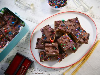 Chewy Chocolate Peanut Butter Bars Recipe | Molly Yeh ... image