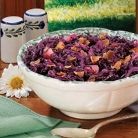 Sweet-Sour Red Cabbage with Bacon Recipe: How to Make It image